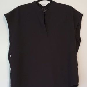 Figs Rafaela Scrub Top Small Black